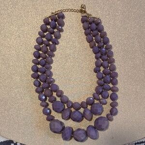 Kate Spade Purple “Give it a Swirl” Beaded Necklace